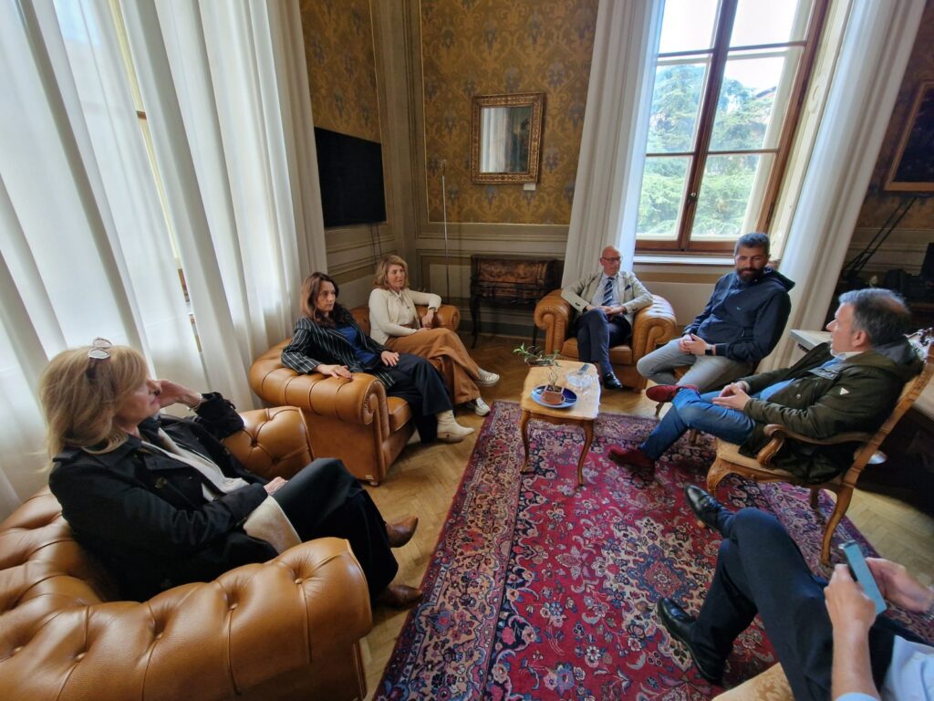 Incontro istituzionale tra il presidente della Provincia di Perugia, Massimiliano Presciutti, e i rappresentanti dell’Ordine dei Giornalisti dell’Umbria