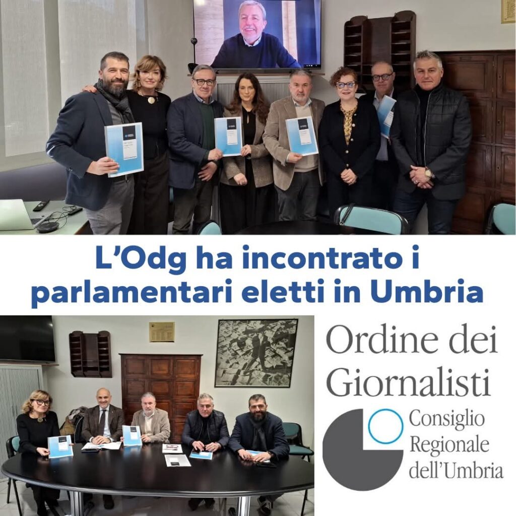 L’Odg ha incontrato i parlamentari eletti in Umbria